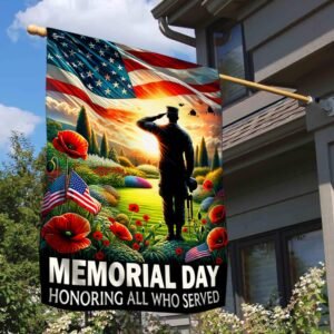 FLAGWIX Memorial Day Honoring All Who Served Veteran American Flag MLN2704F