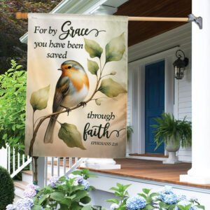 FLAGWIX Bible For Grace You Have Been Saved Through Faith Spring Flag TQN2779F