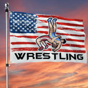 Wrestling American Grommet Flag TQN2751GF