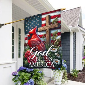 FLAGWIX Cardinal Patriotic God Bless America Flag MLN2719F