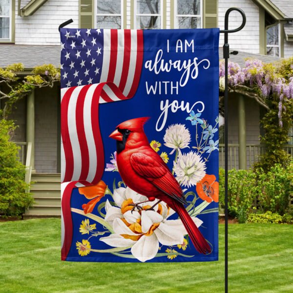 Cardinal American I Am Always With You Flag MLN2784F
