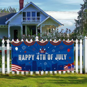Happy 4th Of July Fence Banner TQN2965FB