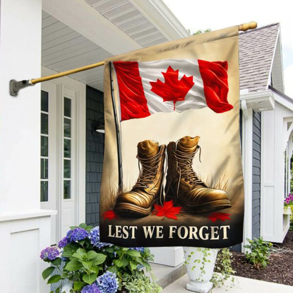 Remembrance Day Military Boots Canadian Flag TQN3009F