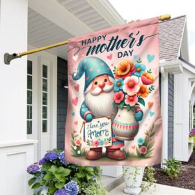 FLAGWIX Happy Mother's Day Gnome Flowers Flag TQN2906F