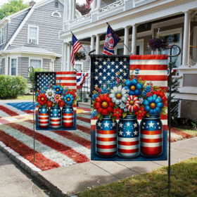 4th Of July Floral Patriotic Flower Independence Day American Flag TQN3045F 