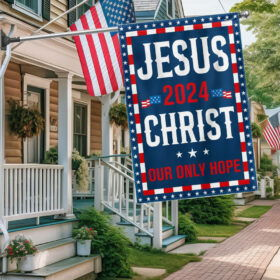 Jesus 2024 Our Only Hope Flag MLN3149F