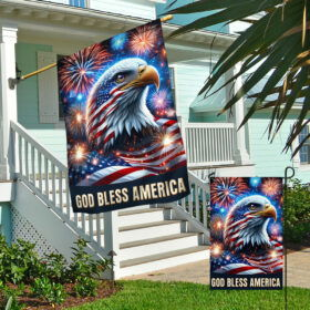 FLAGWIX God Bless America Eagle 4th Of July Flag TQN2825F 