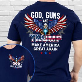 God Guns and Trump MAGA Patriotic Trump T-Shirt TPT1655TS