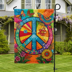Hippie Peace Sign Flag MLN3129F