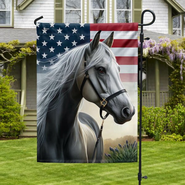 Patriotic Horse American Flag MLN3069F