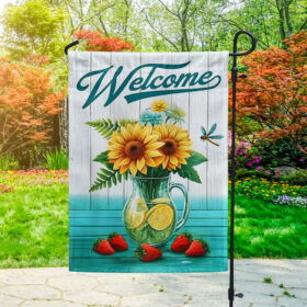 Welcome Summer Floral Flag TQN3187F