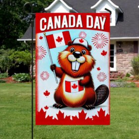Happy Canada Day Beaver Flag MLN3150F