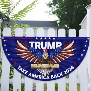 Trump 2024 Take America Back  Non-Pleated Fan Flag TQN3090FL