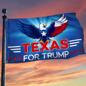 Texas For Trump 2024 Grommet Flag TQN3204GF