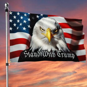 Stand With Trump 2024 Grommet Flag TQN3250GF