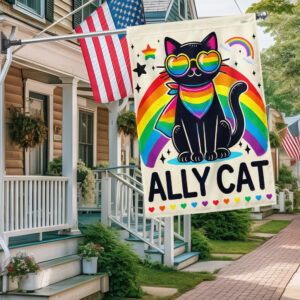 Ally Cat LGBT Pride Flag TQN3289F