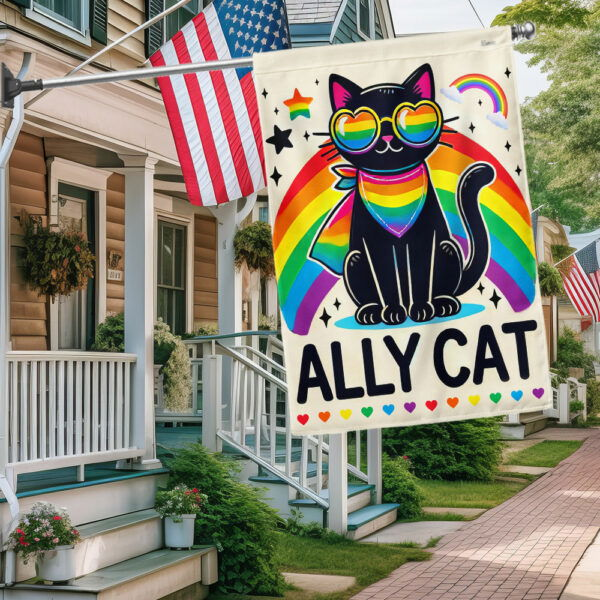 Ally Cat LGBT Pride Flag TQN3289F