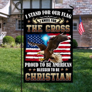 Proud To Be American Blessed To Be Christian Eagle Patriot American Flag MLN3217F