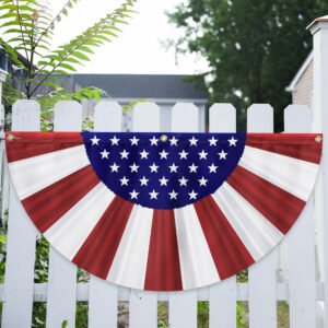Patriotic American Non-Pleated Fan Flag MLN3348FL