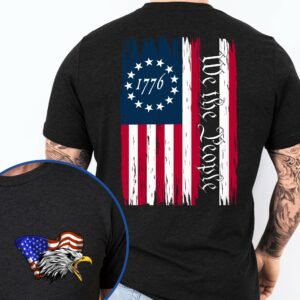 We The People Eagle American 1776 Betsy Ross T-Shirt MLN3312TS