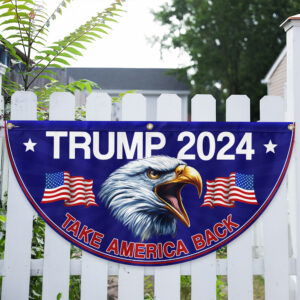 Trump 2024 Take America Back Non-Pleated Fan Flag TQN3206FL