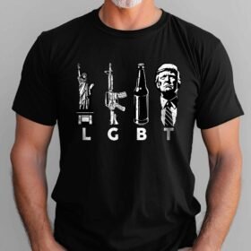 Keep America Great, Funny Meme Gift For Friends, LGBT Liberty Guns Beer Trump T-shirt HTT122TS