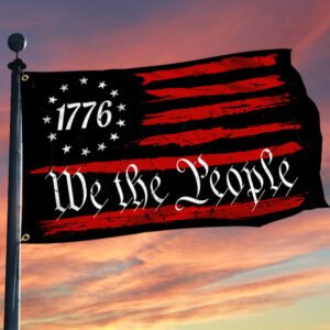Betsy Ross 1776 We The People Patriotic Grommet Flag TQN3291GF