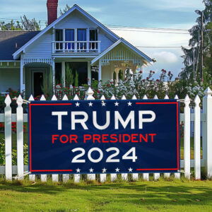 Trump For President 2024 Fence Banner TQN3368FB