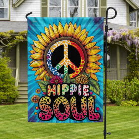 Hippie Soul Peace Sign Flag TQN3176F