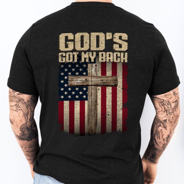 God Christian Cross T-Shirt God's Got My Back T-Shirt MLN3246TS