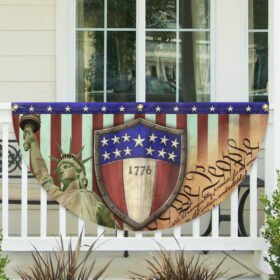 1776 We The People Patriotic Non-Pleated Fan Flag TQN3343FL
