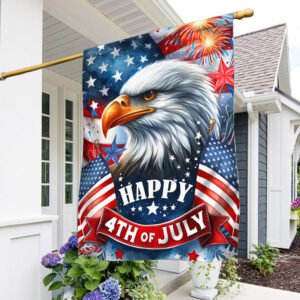 Happy 4th of July, Patriotic Eagle July 4th American Flag TPT1971Fn