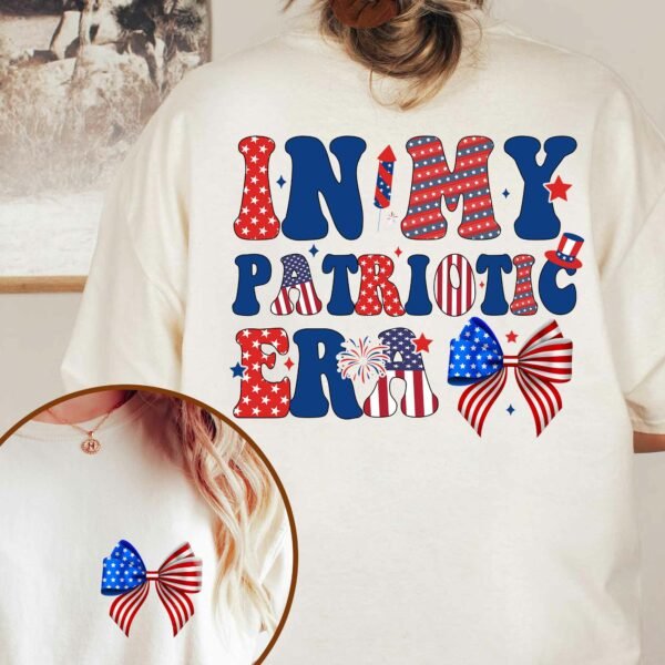 4th of July, 1776 America, Retro USA, In My Patriotic Era Comfort Color T-Shirt HTT115TS