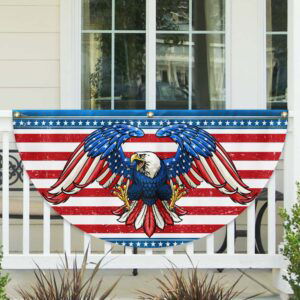 Patriotic Eagle American Non-Pleated Fan Flag MLN3392FL