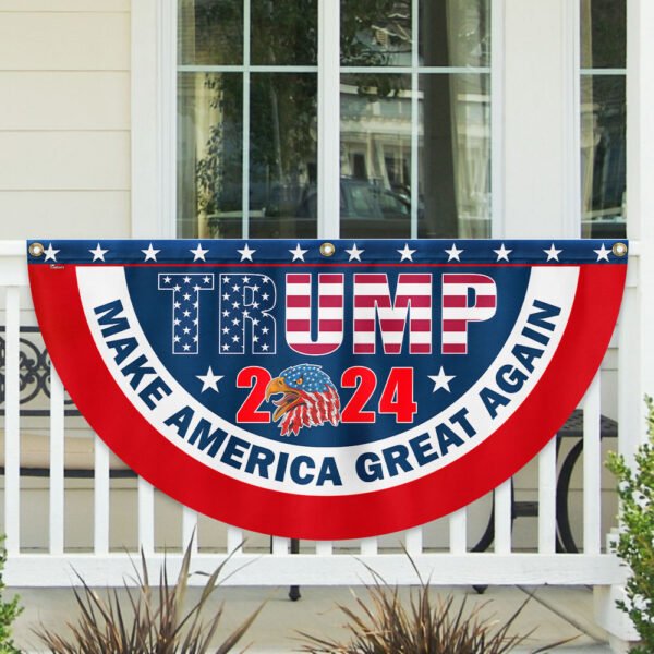 TRUMP 2024 Make America Great Again Non-Pleated Fan Flag MLN3196FL