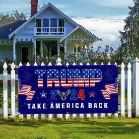 Trump Fence Banner Trump 2024 Take America Back MLN3223FB