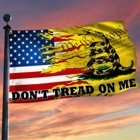 Patriotic Gadsden We The People Don't Tread On Me Grommet Flag MLN3197GF