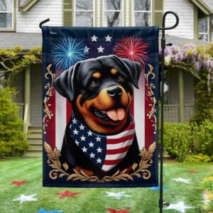 Rottweiler Dog American Flag MLN3237F