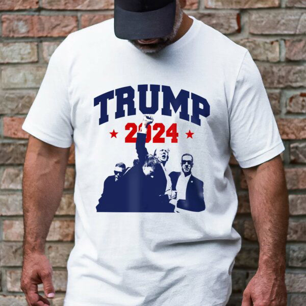 Trump 2024 Shirt Trump Shooting Never Surrender T-shirt MLN3528TS