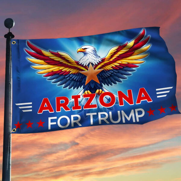 Arizona For Trump 2024 Grommet Flag TQN3204GFv2