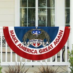 Trump 2024 Make America Great Again Non-Pleated Fan Flag MLN3411FL