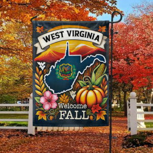 West Virginia Welcome Fall Flag MLN3647F