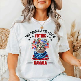 Kamala Harris President 2024 Shirt, Childless Cat Lady Shirt, Madam President Shirt MLN3666TS