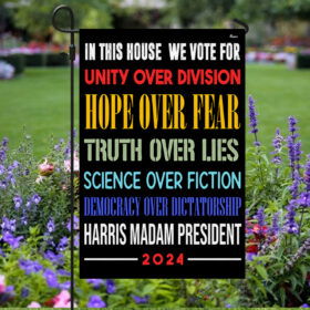 In This House Vote for Harris Madam President Kamala Harris 2024 Flag MLN3671F