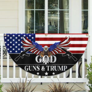 God Guns And Trump 2024 Non-Pleated Fan Flag TQN3377FL