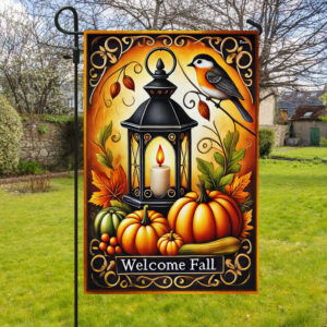Welcome Fall Pumpkins Flag MLN3428F