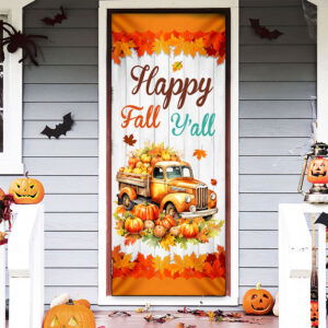 Happy Fall Y'all Pumpkins Truck Door Cover MLN3612D