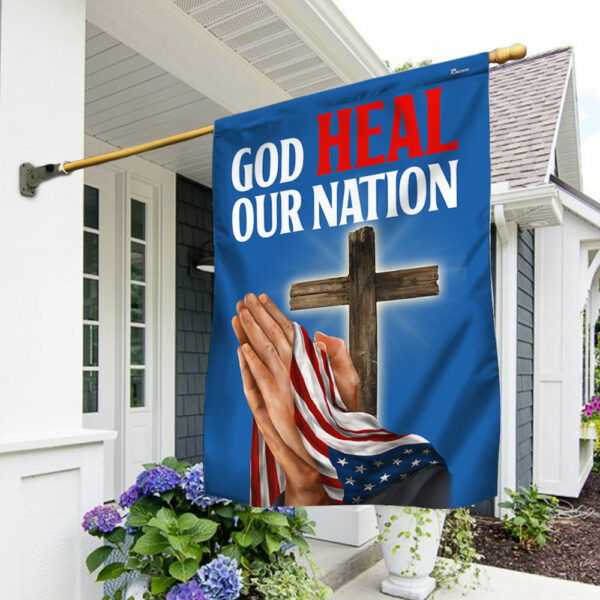 God Heal Our Nation Jesus 2024 Flag TQN3458F