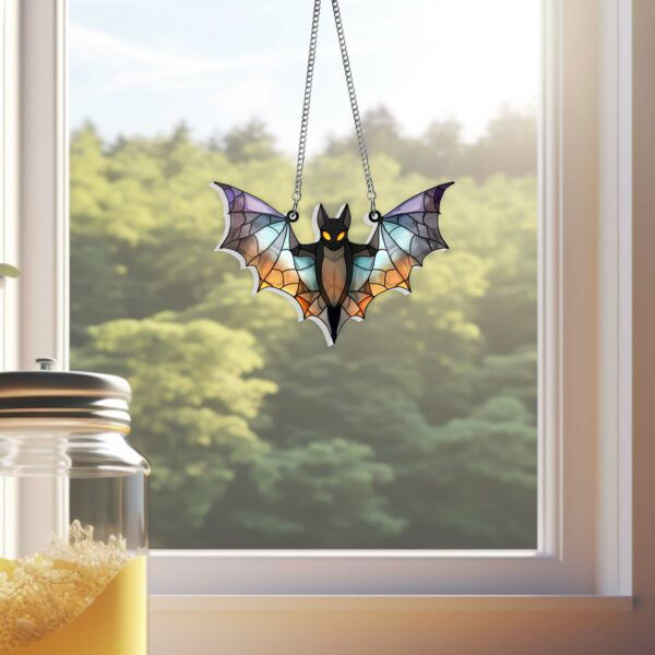 Bat Acrylic Window Hanging Spooky Bat Halloween Acrylic Hanging Sign TQN3529HS