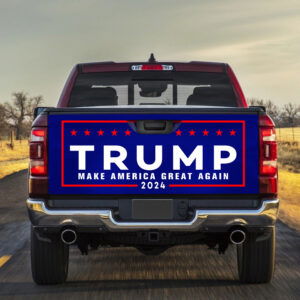 Trump 2024 Make America Great Again American Patriotic Tailgate Decal Sticker Wrap MLN3533TD